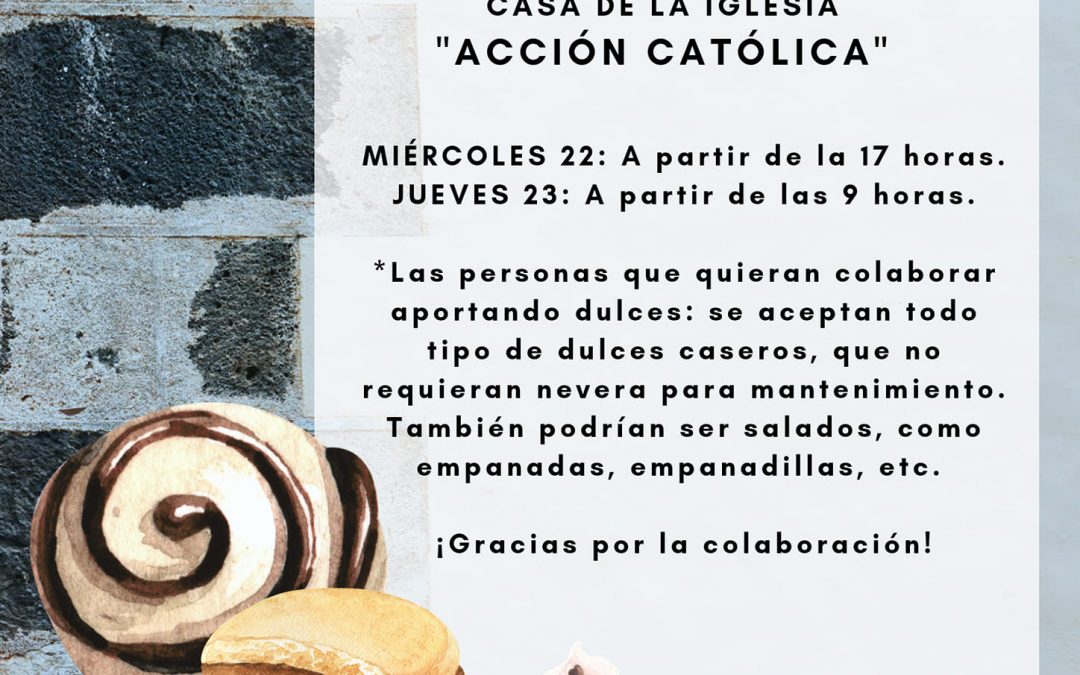Venta de dulces para las Misiones